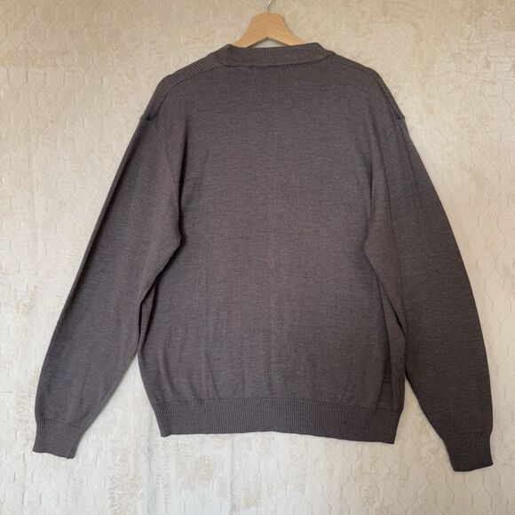 NWT Oscar De La Renta‎ 2012 Button Up Cardigan Sweater Brown Sz L - Picture 12 of 16